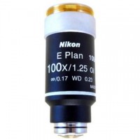 Objetiva  Planacromática  de 100x / 1,25 para Microscópio Nikon Eclipse E200 